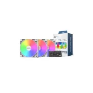 Ventiladores 120mm Montech GF120 aRGB PWM - Pack de 3, Blanco