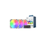 Ventiladores 120mm Montech GF120 aRGB PWM - Pack de 3, Blanco