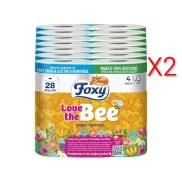 Papel Higiénico Foxy Love the Bee | 28 Rollos | 3 Capas