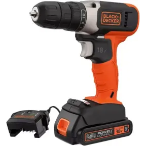 Atornillador 18V BLACK+DECKER, par de 37Nm