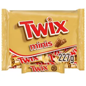 Barritas de Chocolate con Caramelo y Galleta Twix Minis 227 g