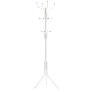 Perchero de Metal de Pie con 12 Ganchos, 182 cm, Blanco