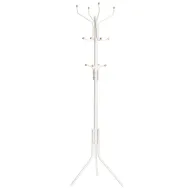 Perchero de Metal de Pie con 12 Ganchos, 182 cm, Blanco