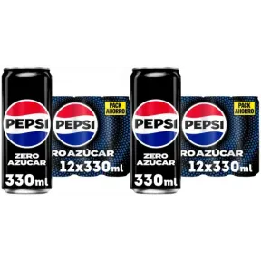 Pepsi Zero 330ml - Paquete de 24 Latas