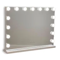 Espejo de Maquillaje con Luz LED - 15 Luces y Ajuste Táctil