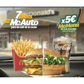 Big Mac o McPollo en McAuto por solo 5€