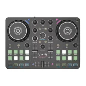 Mezcladora DJ Vieta Pro Vega, 2 Canales USB-C y Minijack