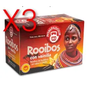 Té Rooibos Vainilla Pompadour - 60 Bolsitas del Mundo