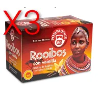Té Rooibos Vainilla Pompadour - 60 Bolsitas del Mundo