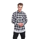 Camisa de Franela Hombre Negro-Blanco Urban Classics A Cuadros