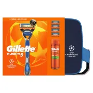 Pack Gillette Fusion 5 + 4 repuestos y gel 200ml Champions