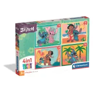 Puzzle Infantil Walt Disney 4In1 Stitch - Clementoni