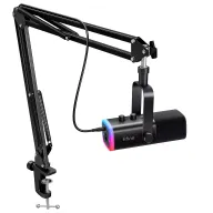 Kit de micrófono FIFINE AM8T XLR/USB con soporte y auriculares