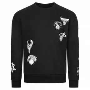 Sudadera Hombre Hollister x NBA All Team en negro y rojo