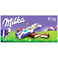 Mini Barritas de Chocolate Milka Milkinis con Relleno Lácteo