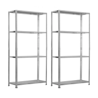 Estanterías Metálicas Modulares SteelSmart 2 Pack con 4 Baldas