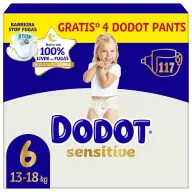 Pañales Bebé Sensitive Dodot Talla 6, 117 Unidades