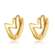 Plata Pendientes Elegantes