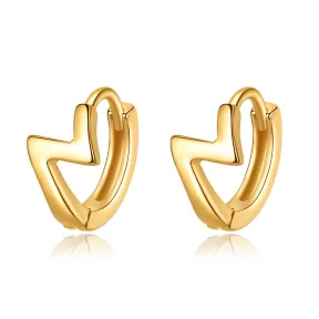 Plata Pendientes Elegantes