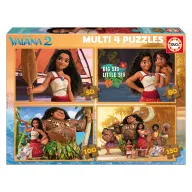Puzzles Progresivos de Vaiana - Set Infantil de 4 Juegos