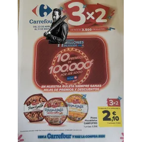 Folleto Carrefour: 11 Millones 3x2 (23 de abril - 11 de mayo)