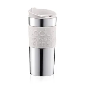 Taza Térmica Bodum, Pequeña, 0,35 l, Color Blanco Crema