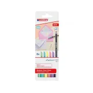 Juego de 6 rotuladores pastel de trazo fino edding 1200