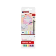 Juego de 6 rotuladores pastel de trazo fino edding 1200