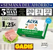 Bonito del norte en aceite de oliva 111 g por 1,25€