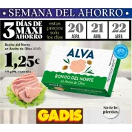 Bonito del norte en aceite de oliva 111 g por 1,25€