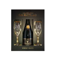 Champagne Prestige Brut GH Martel 75CL - 2 Copas Incluidas