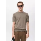 Camiseta canalé de punto elegante