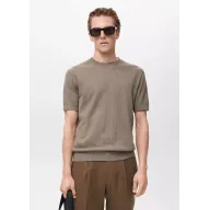 Camiseta canalé de punto elegante