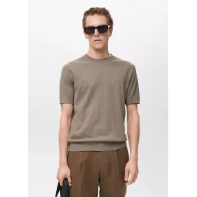 Camiseta canalé de punto elegante