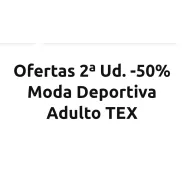 Ofertas Moda Deportiva Adulto -50% y cupón 30% en TEX