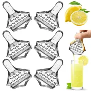 Exprimidor Manual de Frutas de Acero Inoxidable - 6 Piezas
