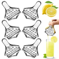 Exprimidor Manual de Frutas de Acero Inoxidable - 6 Piezas