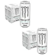 Pack de 2 Monster Energy Ultra White Sin Azúcar - 500 ml