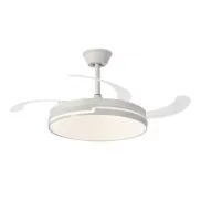 Ventilador de Techo Blanco NARVI con Luz LED y Mando
