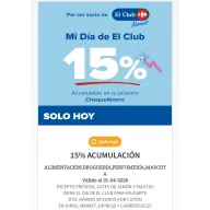 15% de Descuento en Carrefour: Club Hoy, Alimentación y Más
