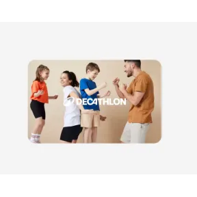 Cheque regalo de 10€ al comprar tarjeta de 60€ en Decathlon
