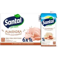 Bebida Vegetal de Almendra Santal 6x 1L