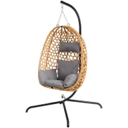 Silla colgante de 104x106x198 cm para exteriores