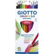Lápices Acuarelables Giotto Colors Aquarell, 12 Uds.