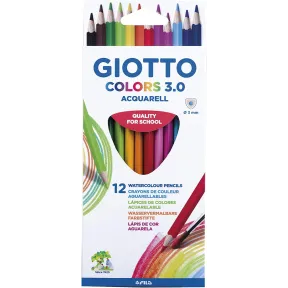 Lápices Acuarelables Giotto Colors Aquarell, 12 Uds.
