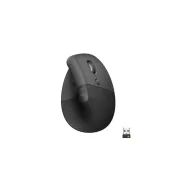 Logitech Lift - Ratón vertical 4000 DPI, RF y Bluetooth, Negro