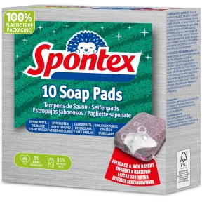 Estropajos Spontex con jabón: 20 unidades para grasa y suciedad