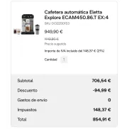 ECAM450.86.T DeLonghi Eletta Explore: Café de calidad