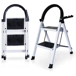 Escalera Plegable con Soporte y Mango Antideslizante