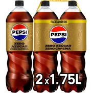 2 Botellas de Pepsi Zero Sin Cafeína 1.75L